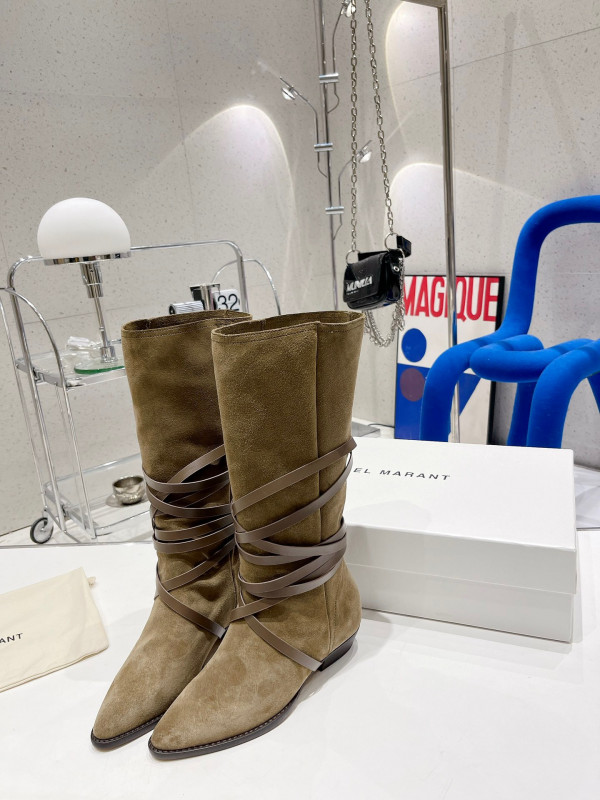 (image for) ISABEL MARANT Siane suede knee-high boots