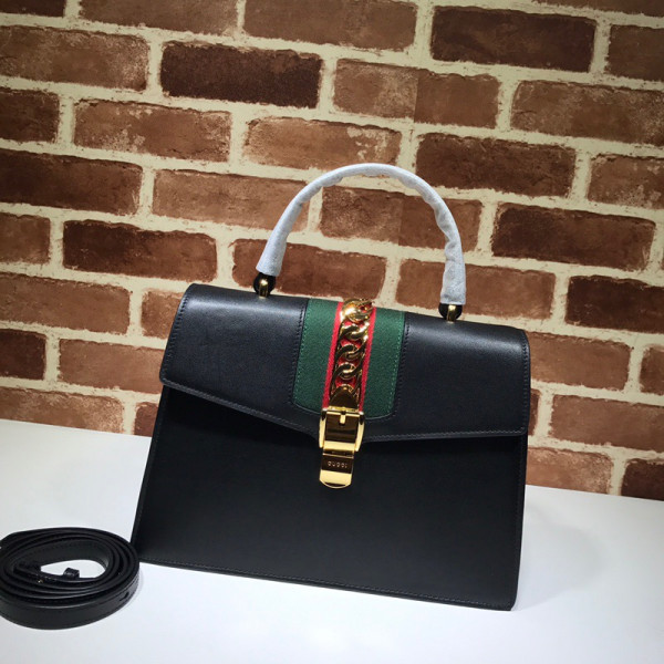 (image for) Gucci Sylvie medium top handle bag