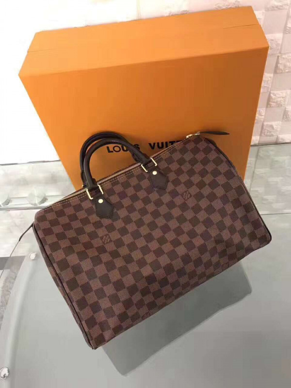 LOUIS VUITTON SPEEDY 35 [N41363] CELINE CHANEL ACCESSORIES LOEWE SHOES LOUIS VUITTON DIRO YSL OTHER BRAND HANDBAGS BALENCIAGA BOTTEGA VENETA GOYARD HERMES BURBERRY VALENTINO GUCCI FENDI MIUMIU CHLOE PRADA BVLGARI SUITCASE NEW ARRIVAL 