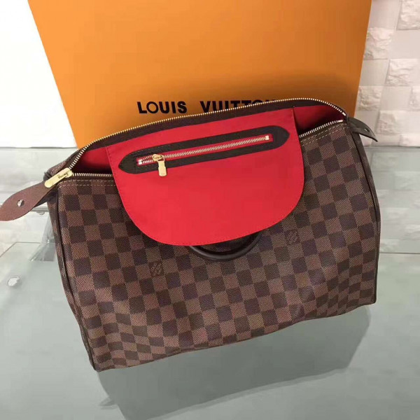 LOUIS VUITTON SPEEDY 35 [N41363] CELINE CHANEL ACCESSORIES LOEWE SHOES LOUIS VUITTON DIRO YSL OTHER BRAND HANDBAGS BALENCIAGA BOTTEGA VENETA GOYARD HERMES BURBERRY VALENTINO GUCCI FENDI MIUMIU CHLOE PRADA BVLGARI SUITCASE NEW ARRIVAL 